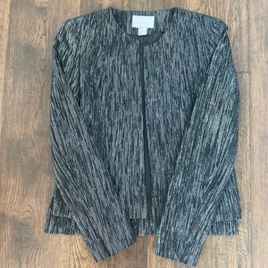 Shimmery black HM jacket. Size 8.